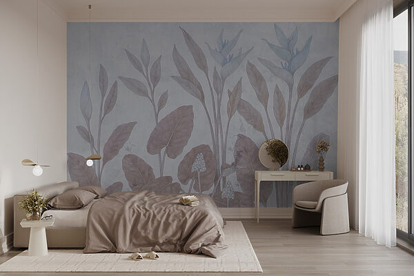 Delicaat botanisch ontwerp in zachte tinten Delicaat botanisch ontwerp in zachte tinten