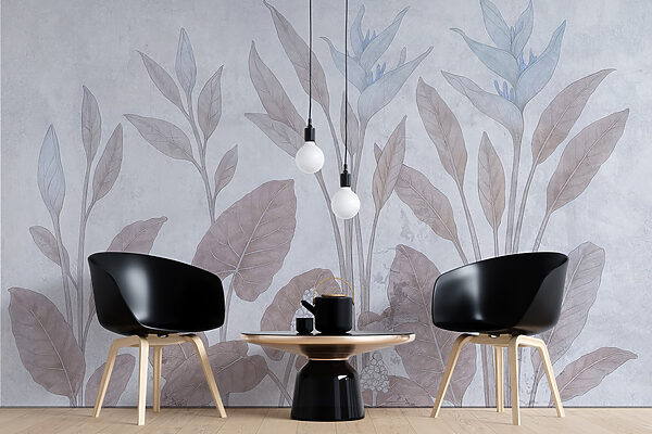 Delicaat botanisch ontwerp in zachte tinten Delicaat botanisch ontwerp in zachte tinten