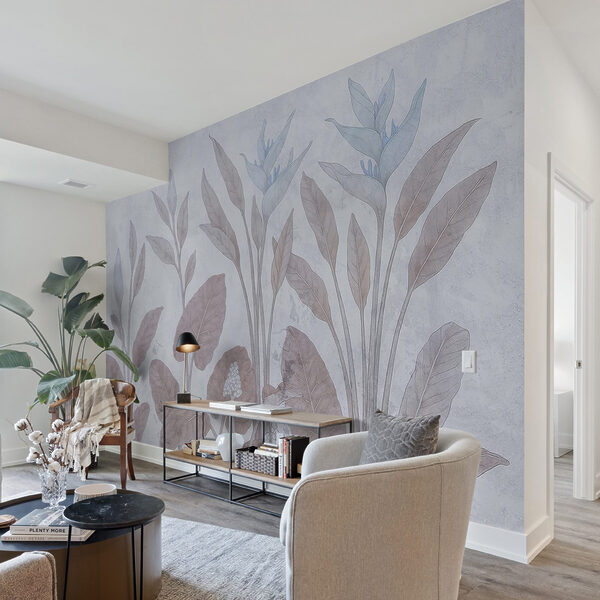 Delicaat botanisch ontwerp in zachte tinten Delicaat botanisch ontwerp in zachte tinten