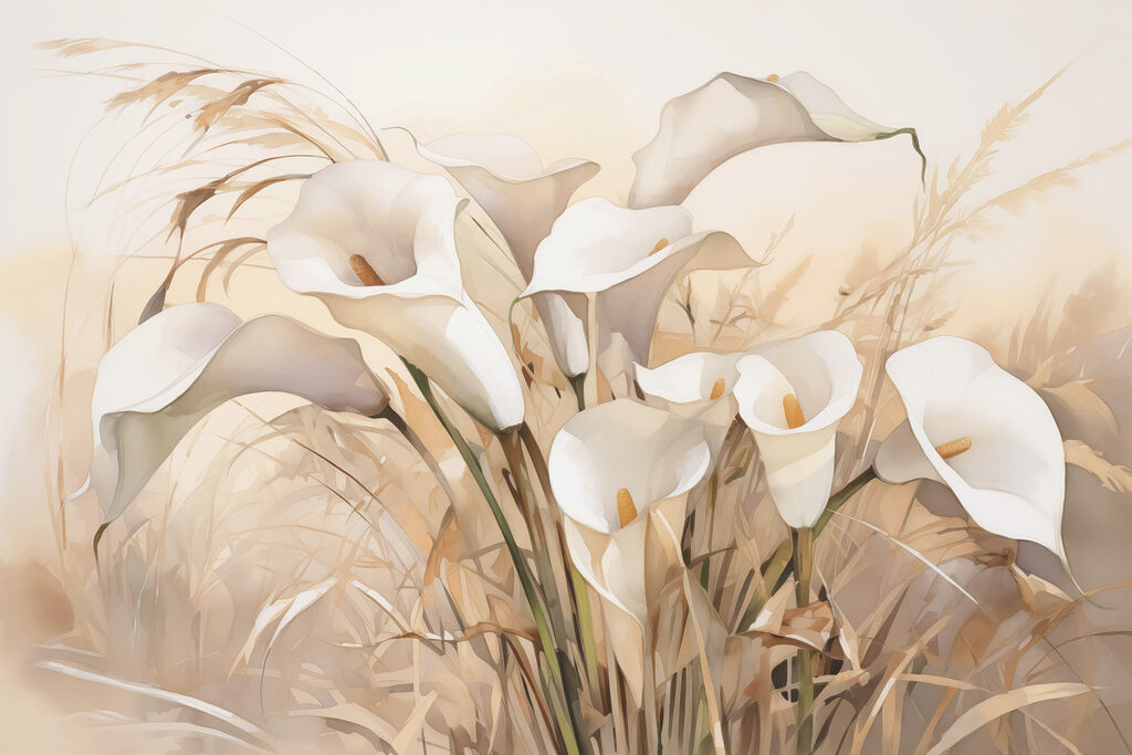 Groep witte bloemen Groep witte bloemen