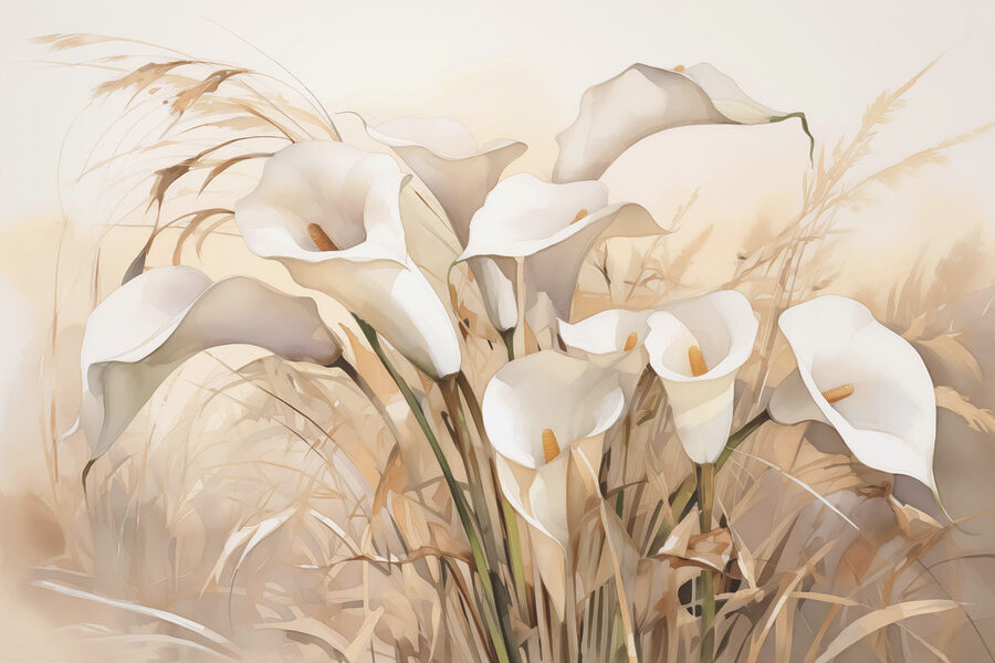 Groep witte bloemen Groep witte bloemen