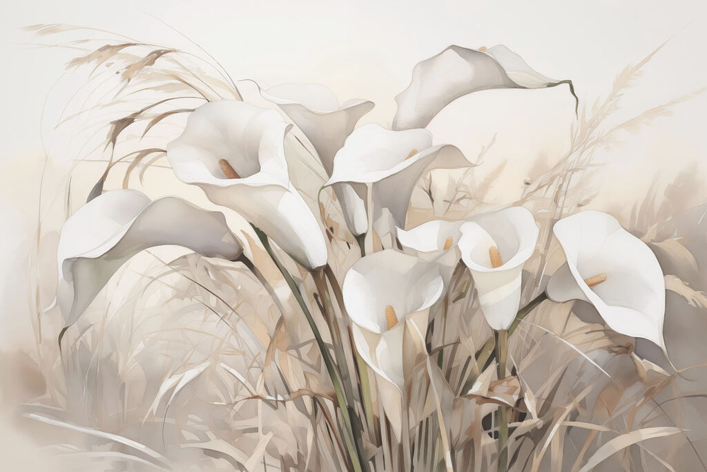 Groep witte bloemen Groep witte bloemen
