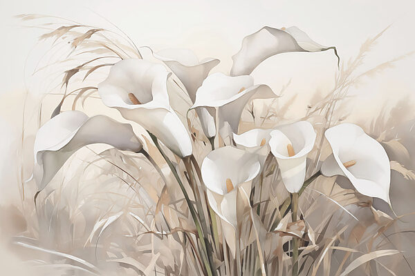 Groep witte bloemen Groep witte bloemen