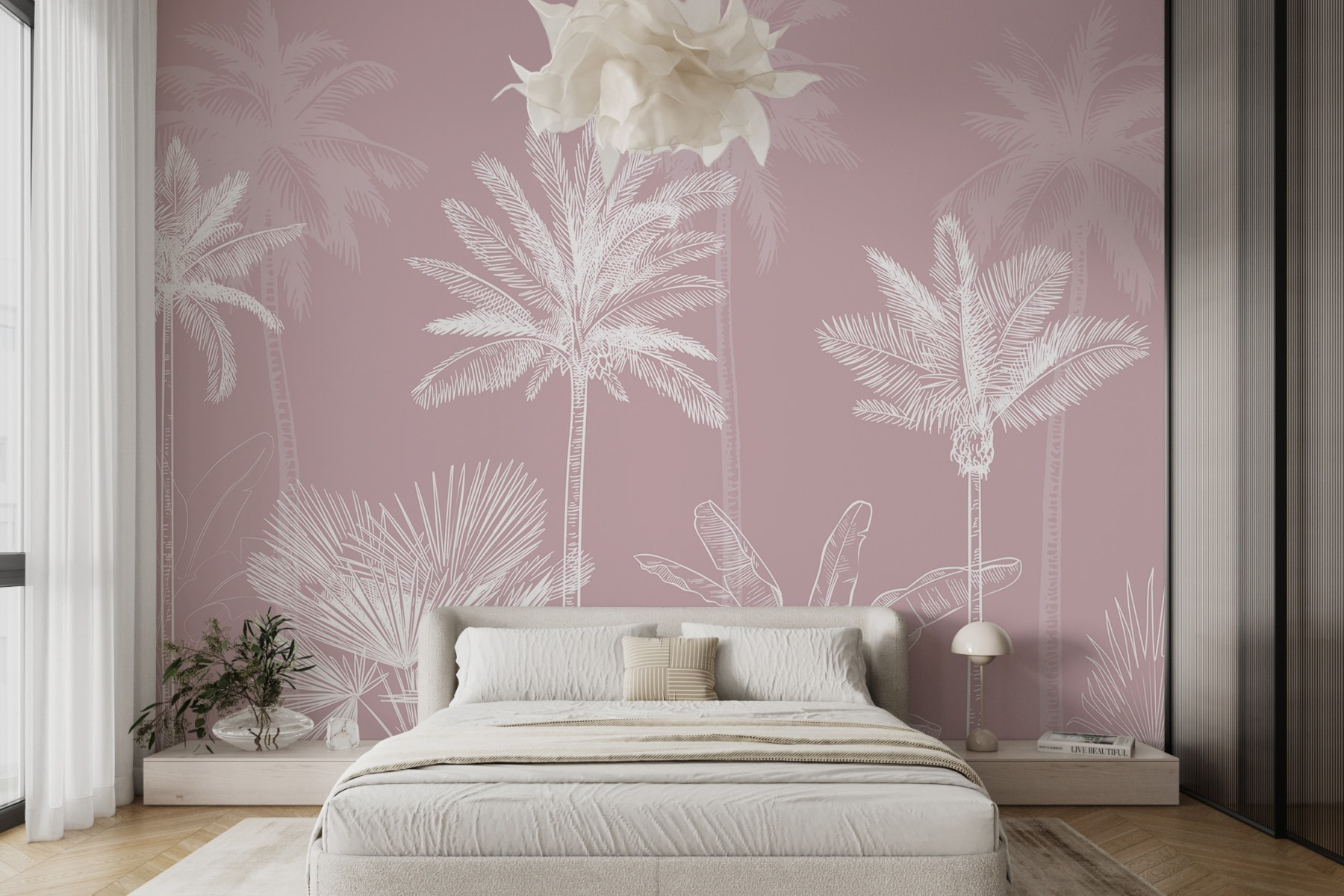 Group of palm trees