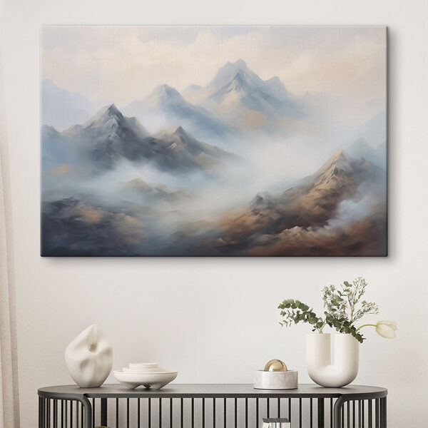 Bergketen met wolken Bergketen met wolken