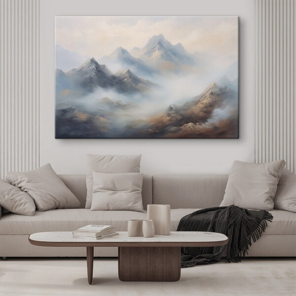 Bergketen met wolken Bergketen met wolken