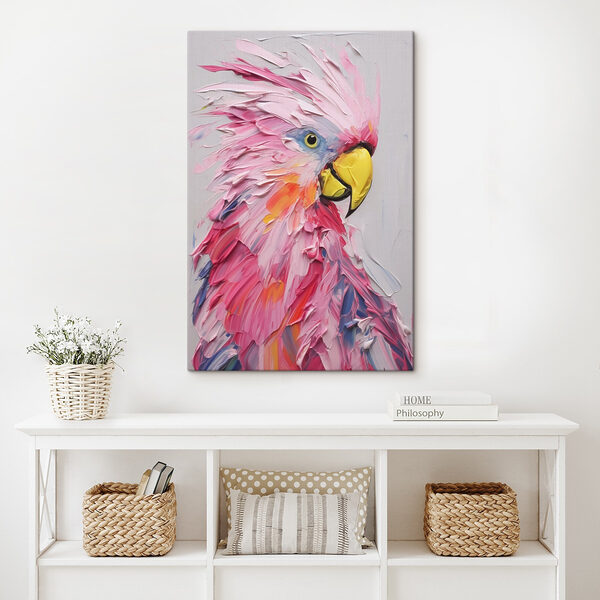 Schilderij van een vogel Schilderij van een vogel