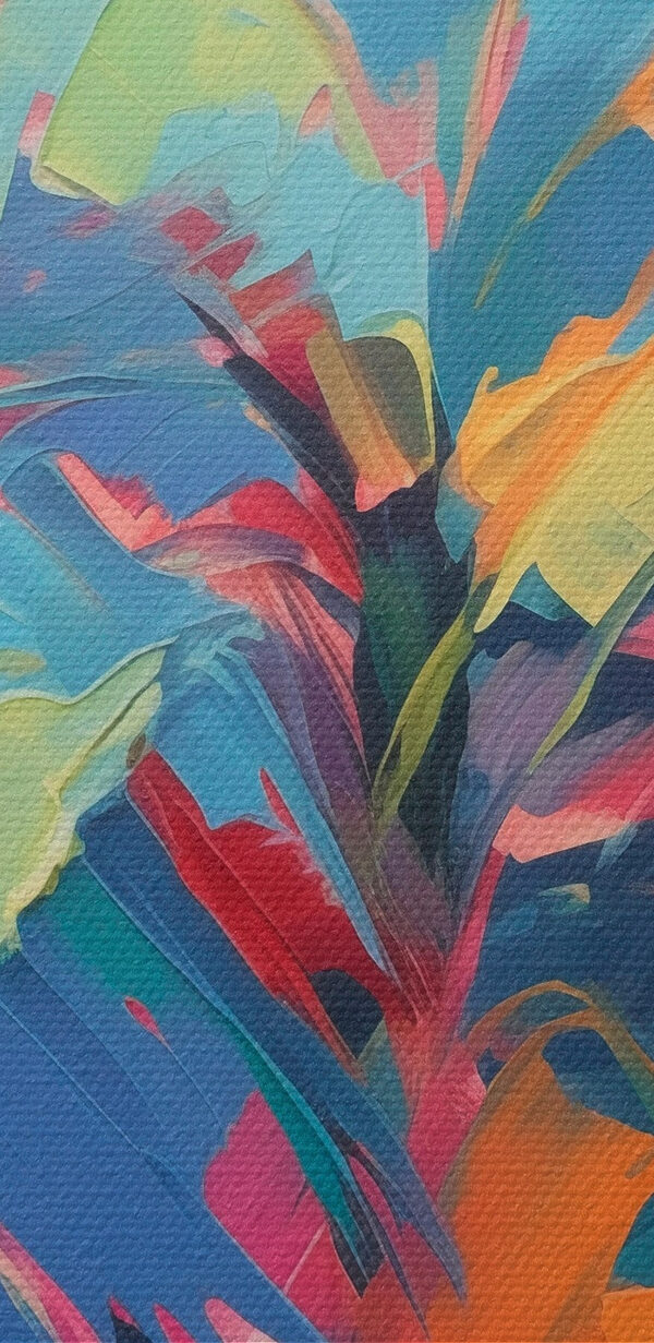 Schilderij van een palmboom Schilderij van een palmboom