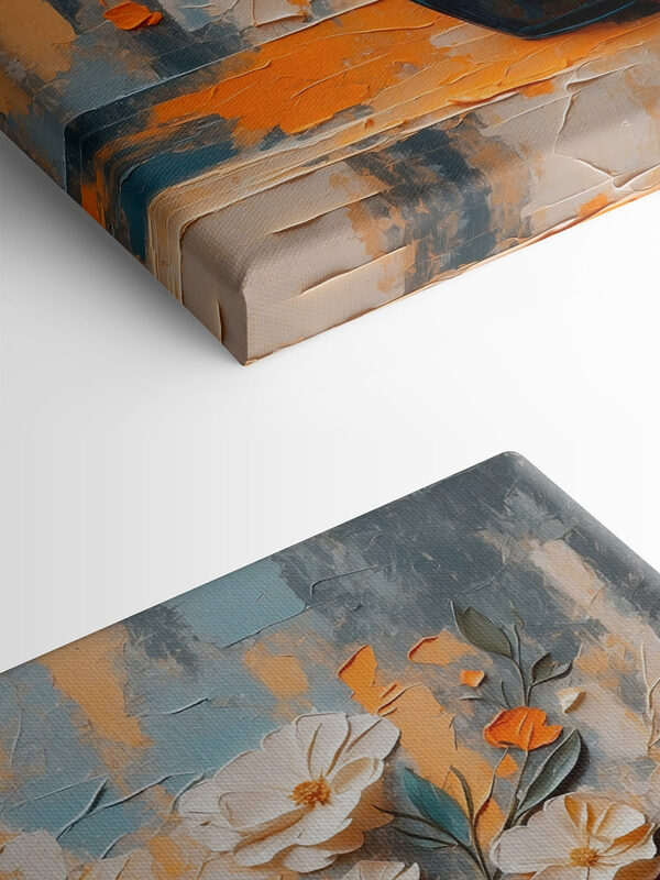 Schilderij van bloemen in een vaas Schilderij van bloemen in een vaas