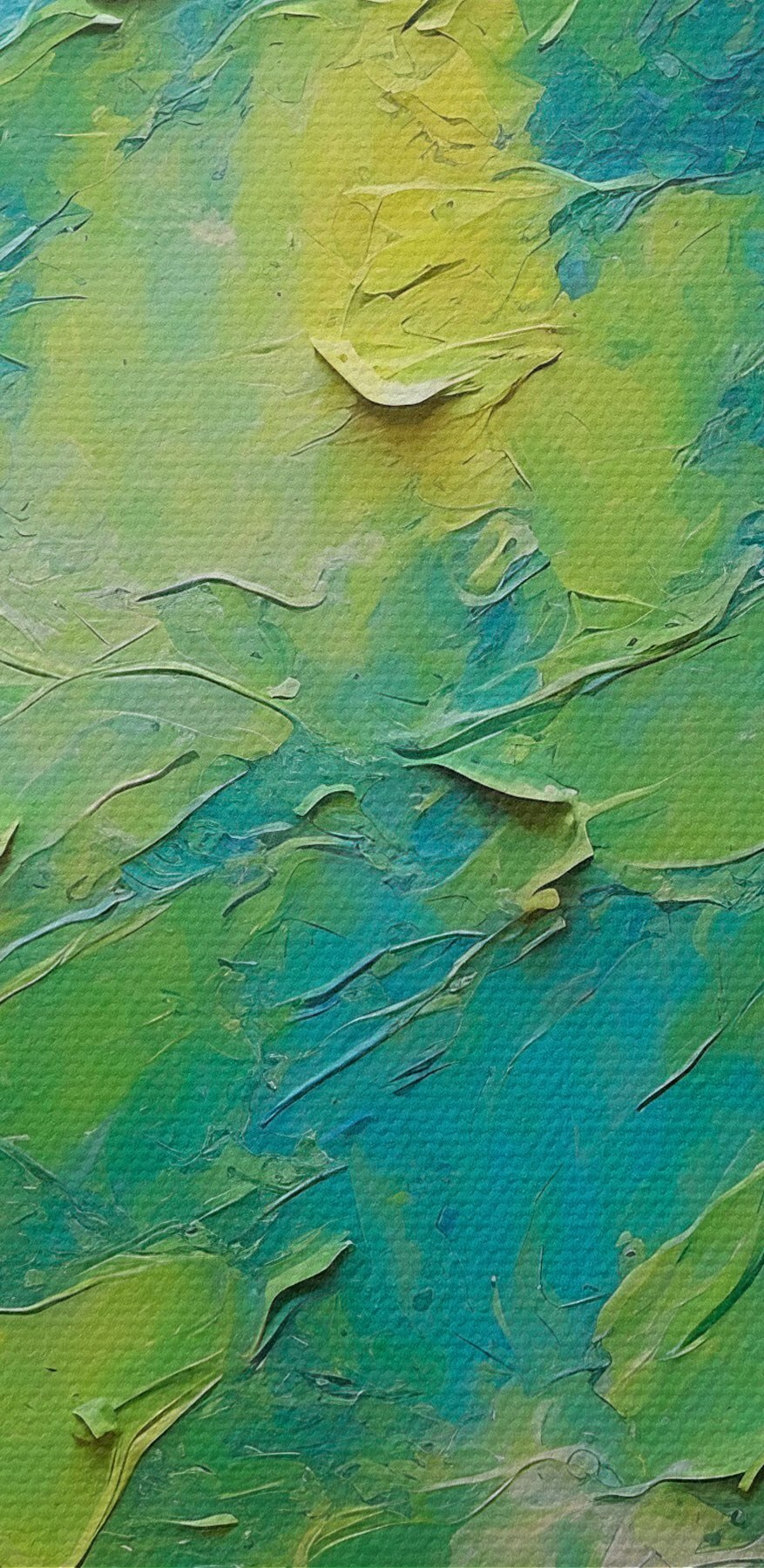 Schilderij van bergen en wolken