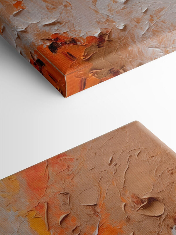 Gestructureerd canvas met warme tinten. Gestructureerd canvas met warme tinten.