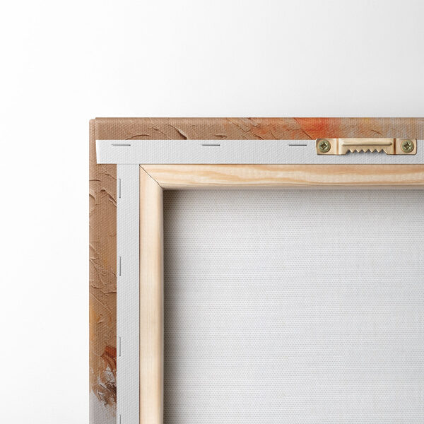 Gestructureerd canvas met warme tinten. Gestructureerd canvas met warme tinten.