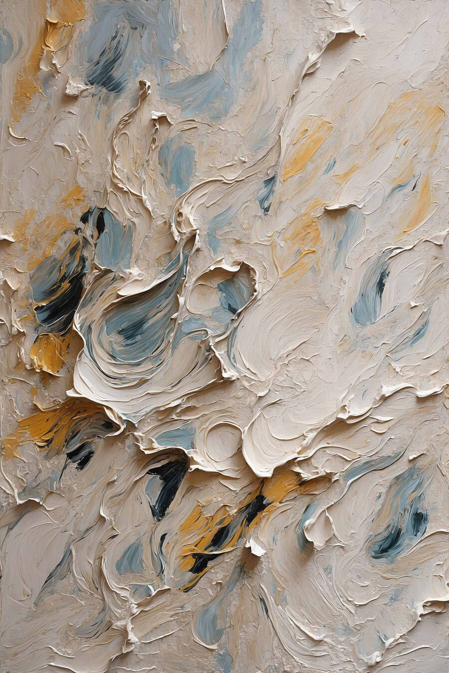 Abstracte wervelingen van kleur en textuur