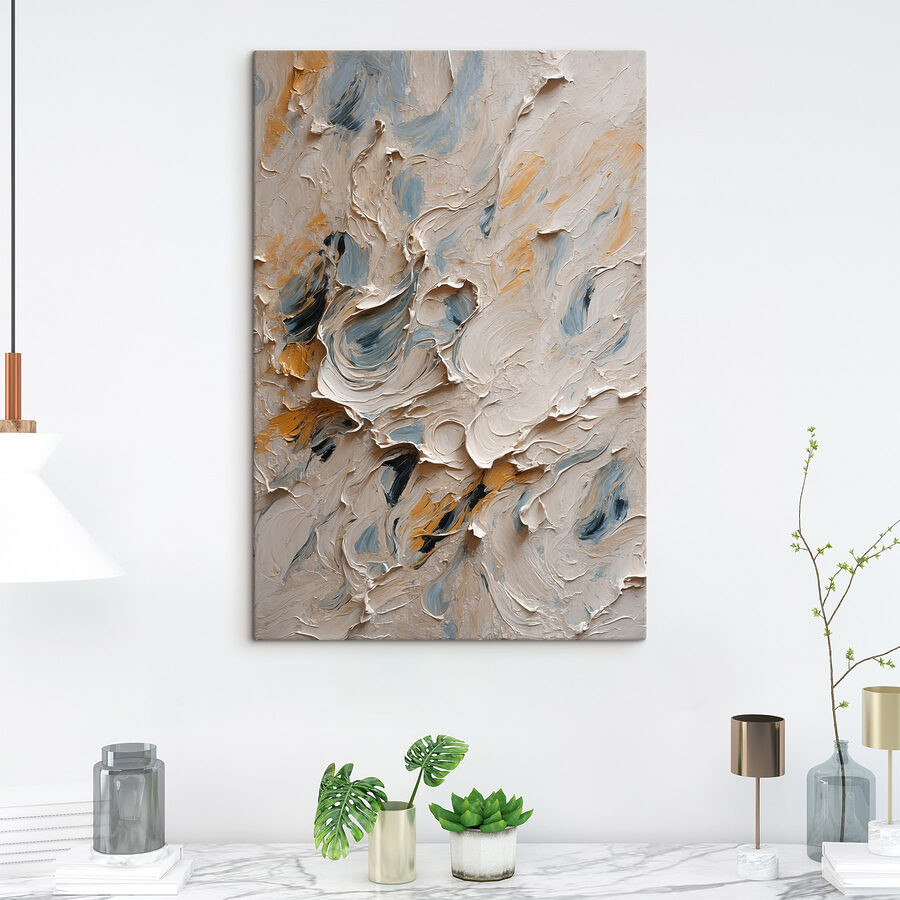 Abstracte wervelingen van kleur en textuur