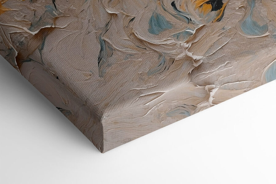 Abstracte wervelingen van kleur en textuur