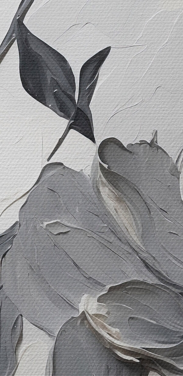 Schilderij van bloemen op een wit oppervlak Schilderij van bloemen op een wit oppervlak