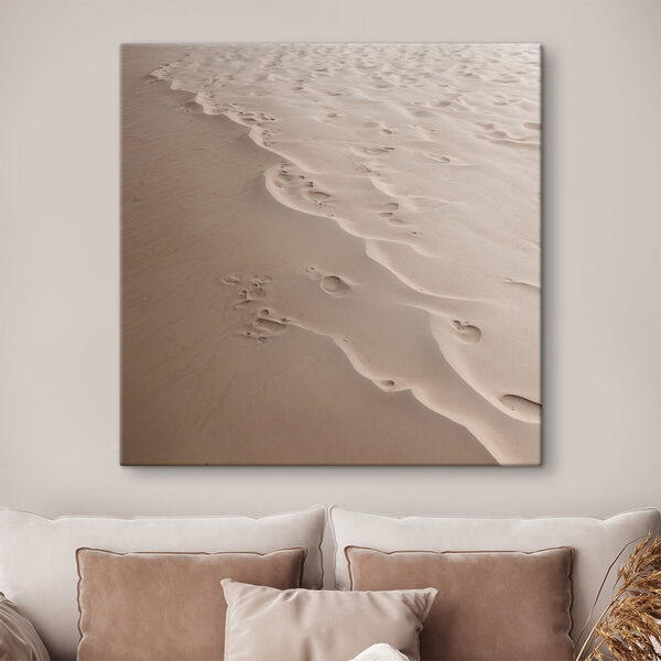 Voetafdrukken in het zand Voetafdrukken in het zand