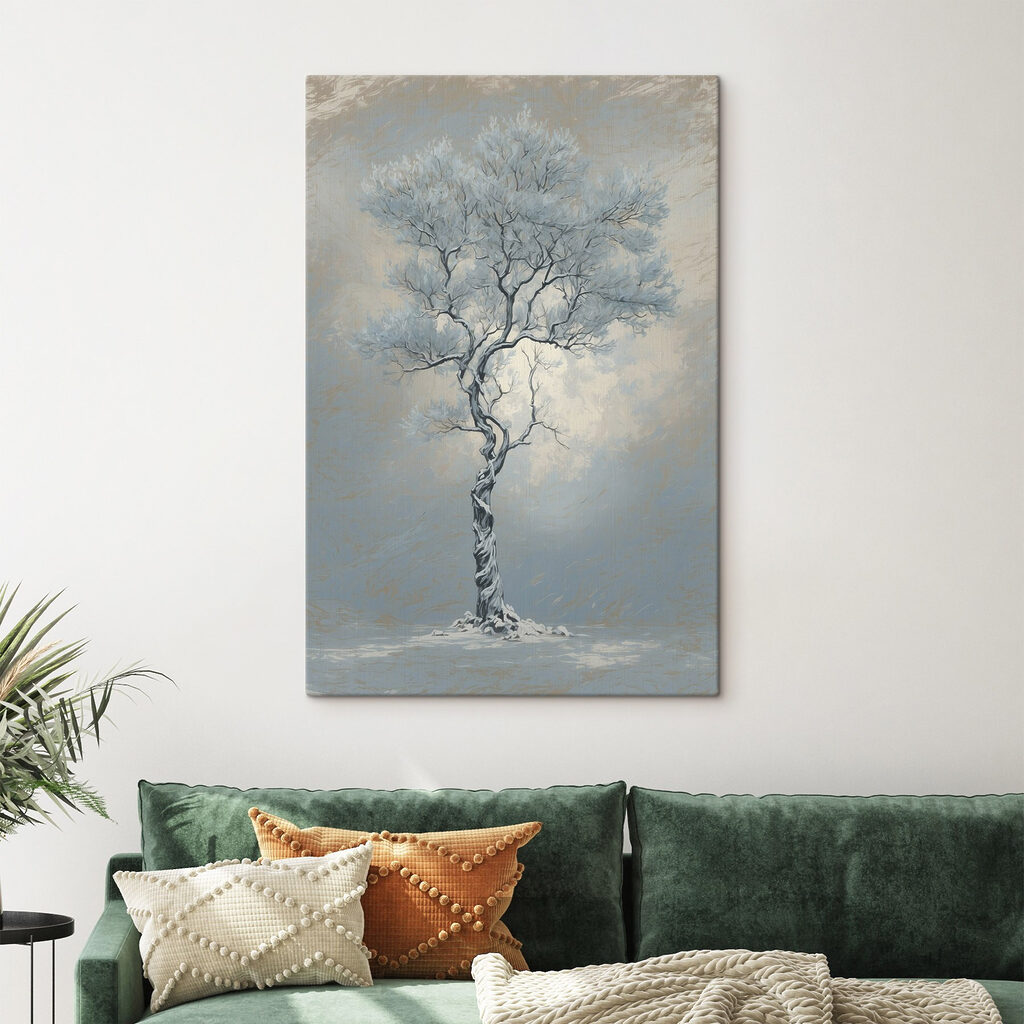 Tree with snow on it