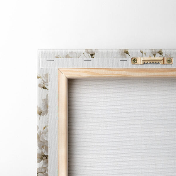 Vase of white flowers