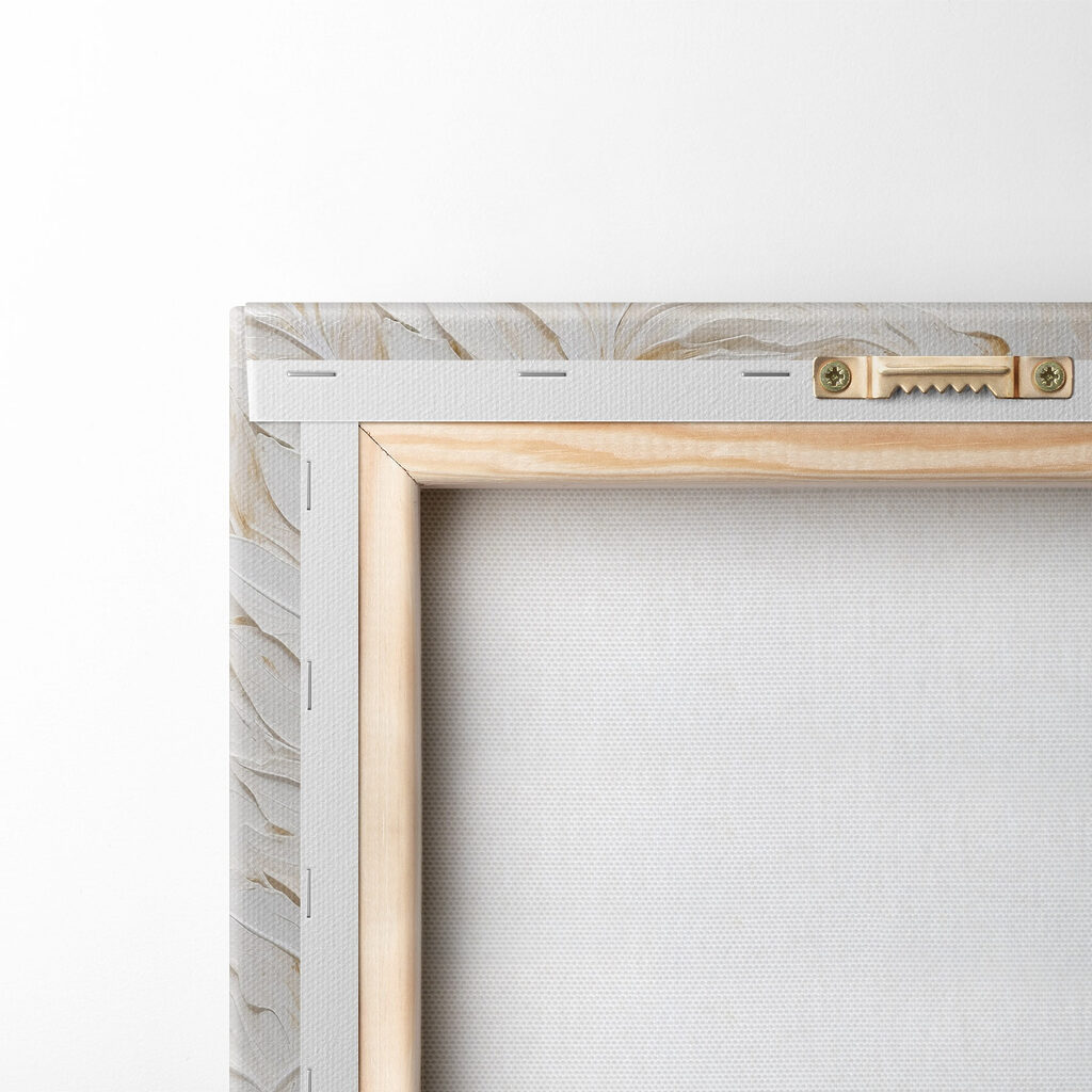 White and brown leaf pattern