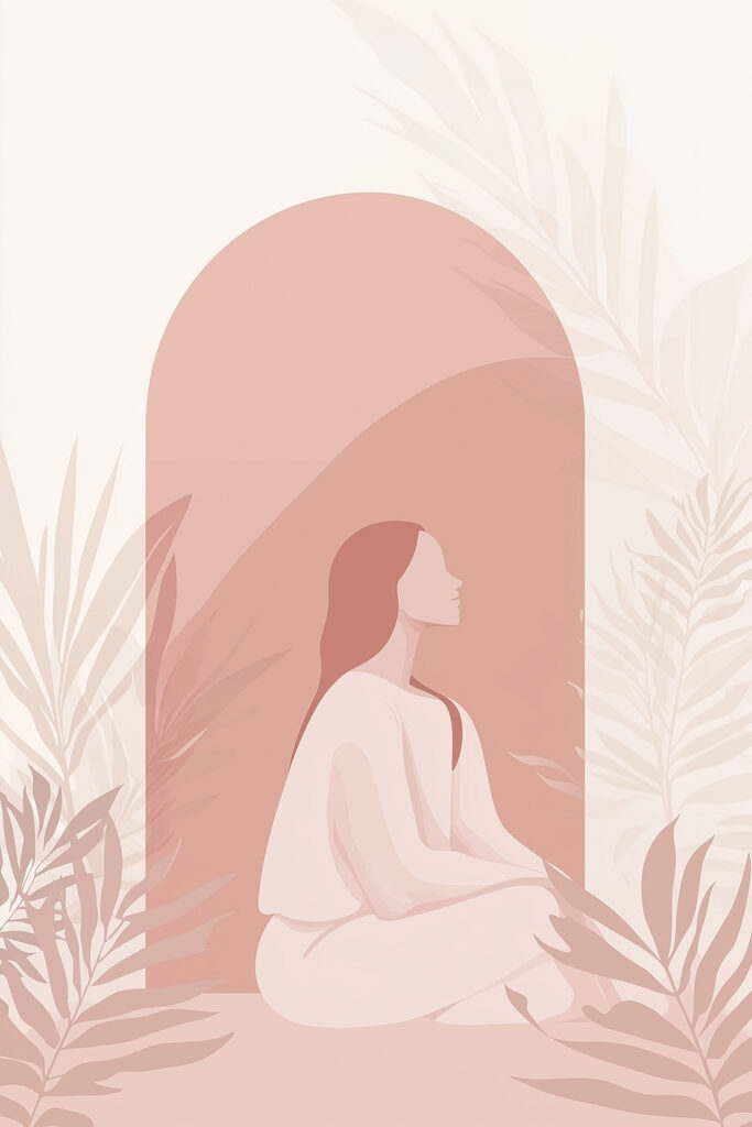 s44154p 683x1024 - Zittende vrouw in een wit gewaad - tegory