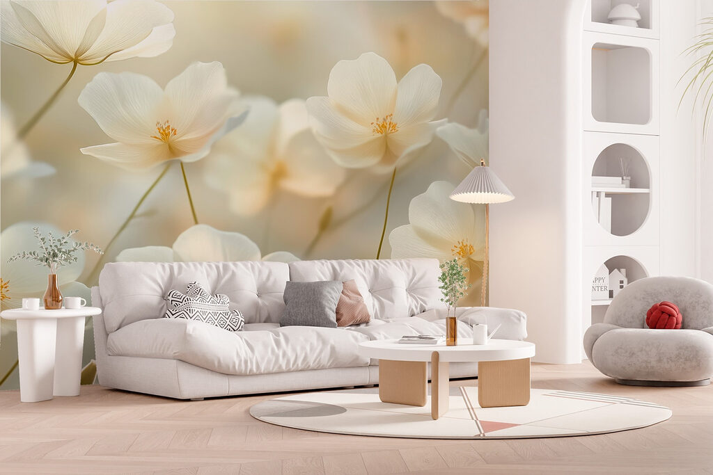 Group of white flowers