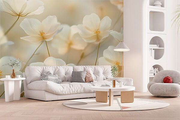 Groep witte bloemen Groep witte bloemen