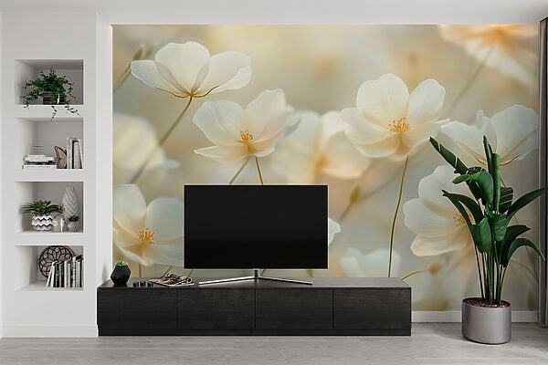 Groep witte bloemen Groep witte bloemen