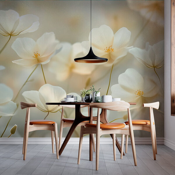 Groep witte bloemen Groep witte bloemen
