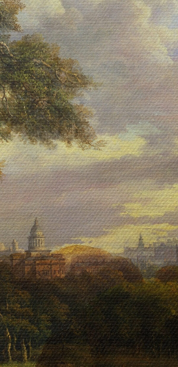 Schilderij van een kasteeltoren Schilderij van een kasteeltoren