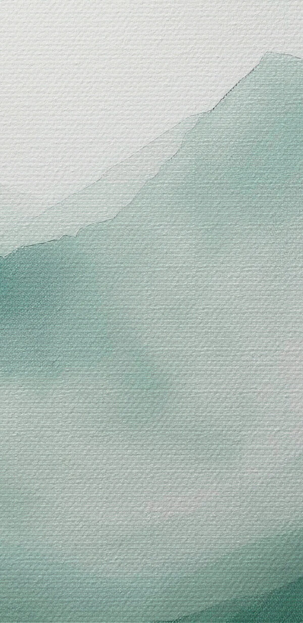 Schilderij van bergen en mist Schilderij van bergen en mist