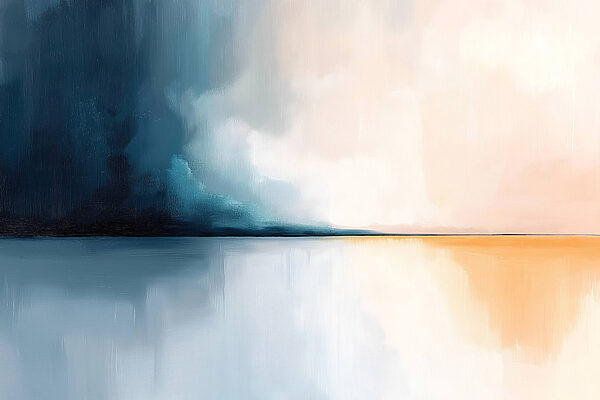 Schilderij van een waterlichaam Schilderij van een waterlichaam