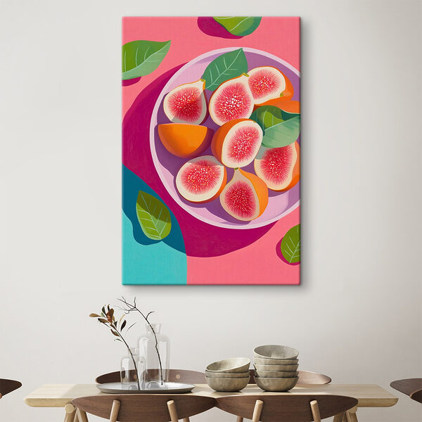 Fruitschaal met bladeren Fruitschaal met bladeren