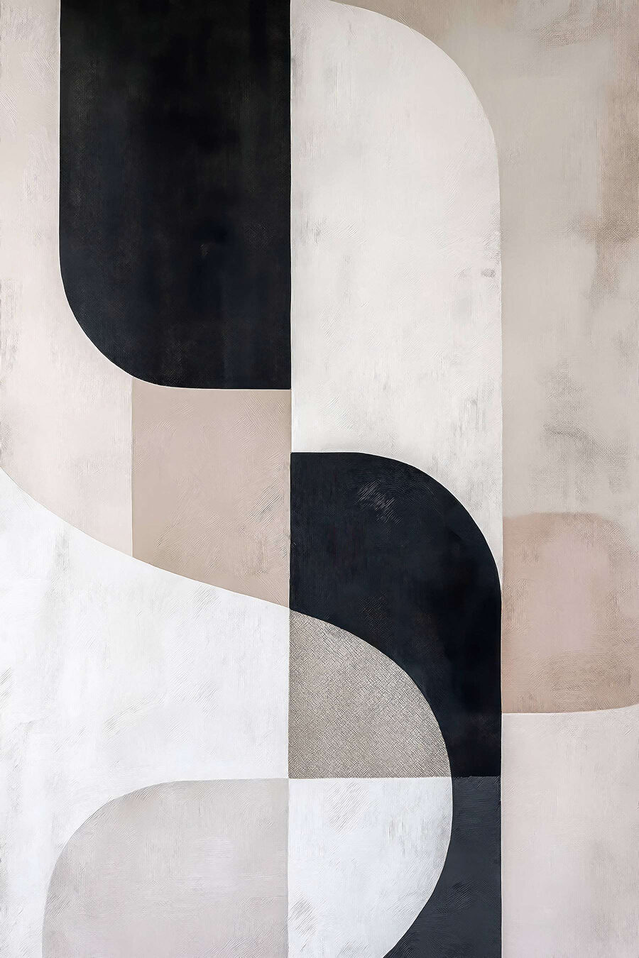 Zwart-wit kunstwerk