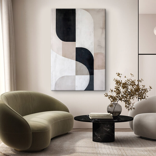 Zwart-wit kunstwerk Zwart-wit kunstwerk