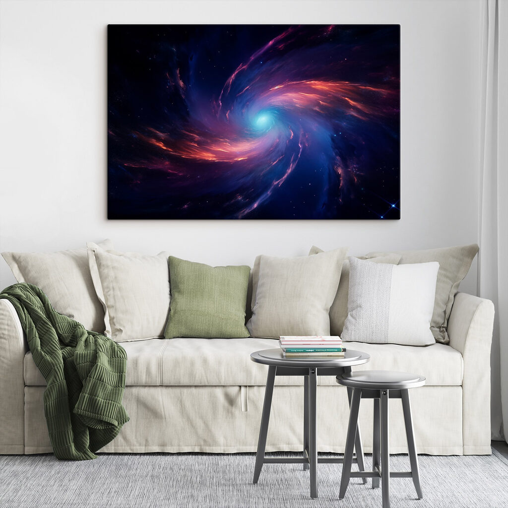 Colorful swirl of light in space Colorful swirl of light in space