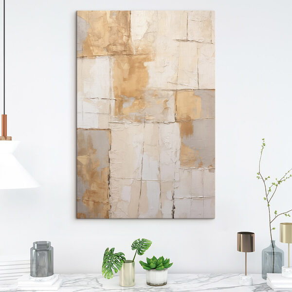 Muur met witte en bruine verf Muur met witte en bruine verf