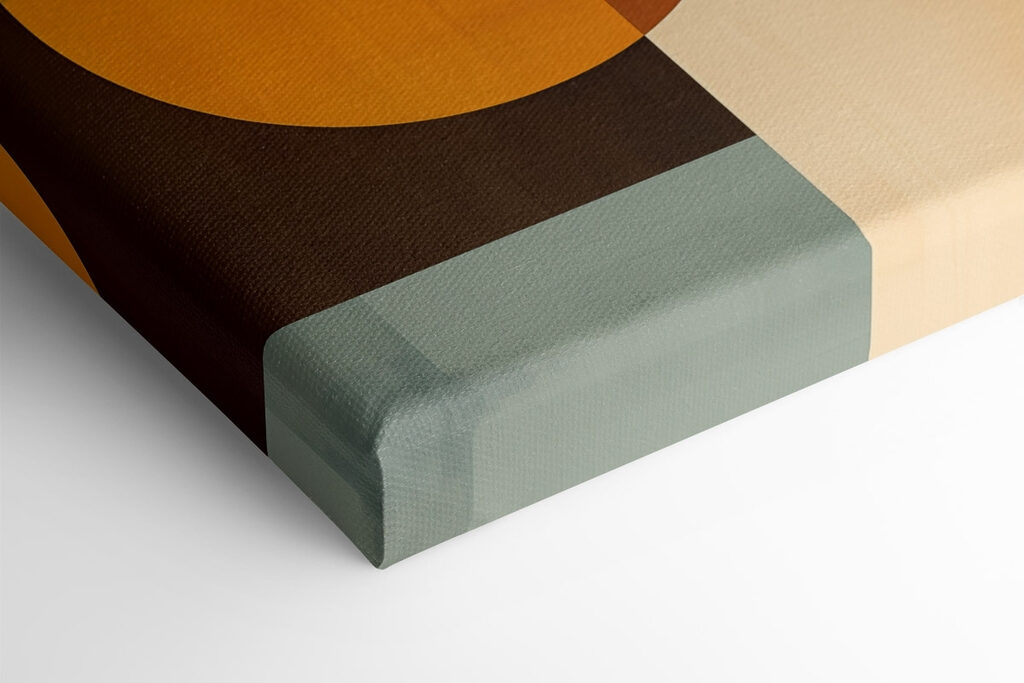 Colorful art piece with circles and squares Colorful art piece with circles and squares