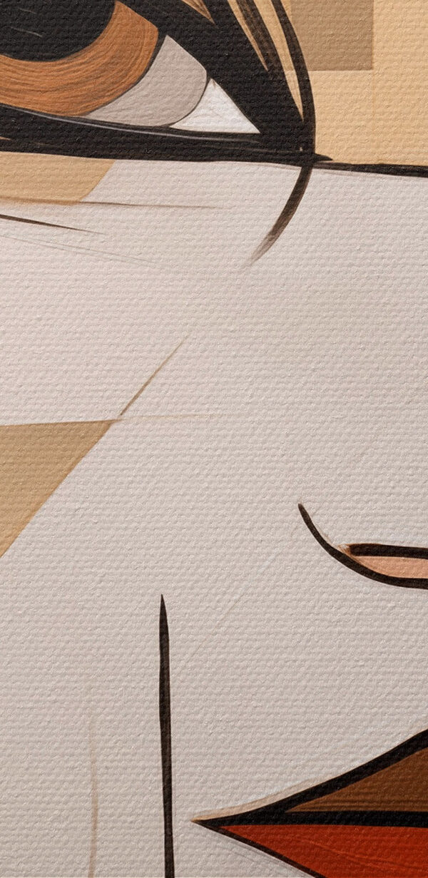 Schilderij van een vrouw’s gezicht Schilderij van een vrouw’s gezicht