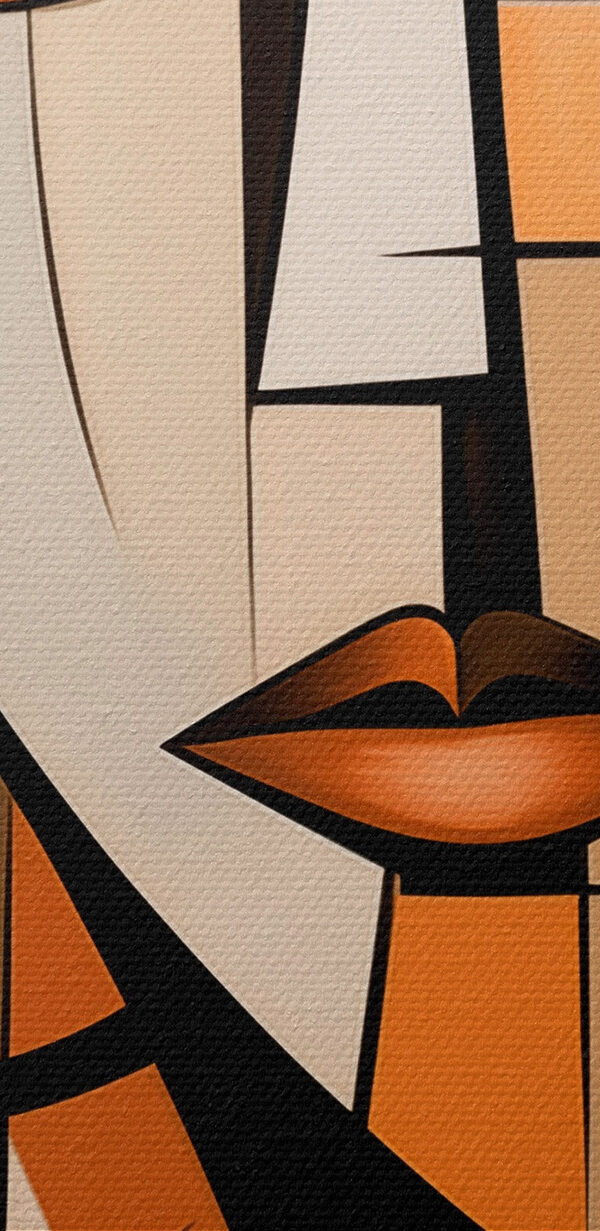 Schilderij van een vrouw’s gezicht Schilderij van een vrouw’s gezicht