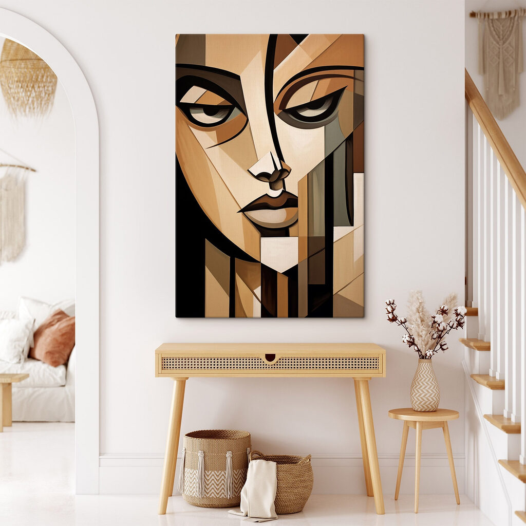 Painting of a woman's face