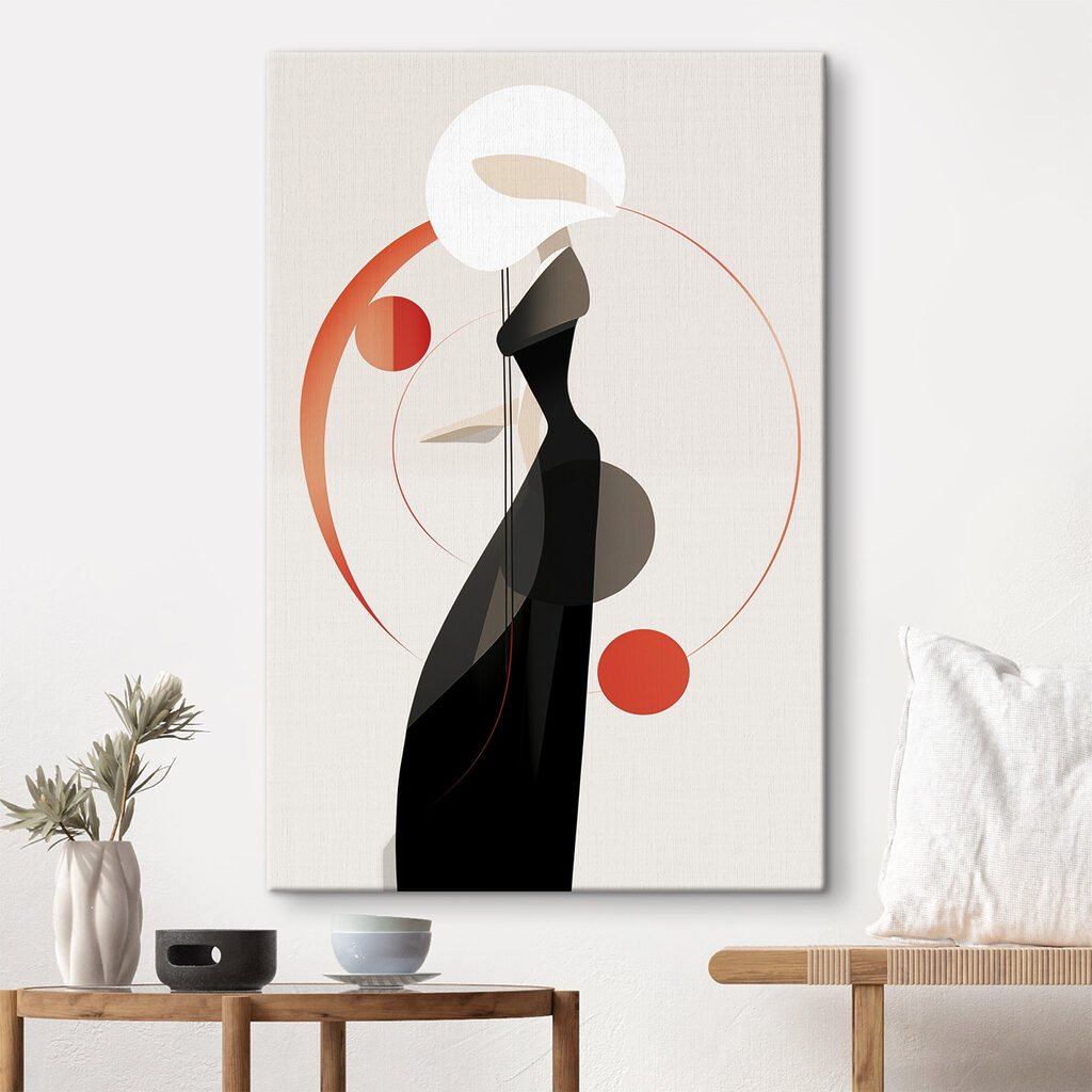 Woman wearing a black dress and white hat Woman wearing a black dress and white hat