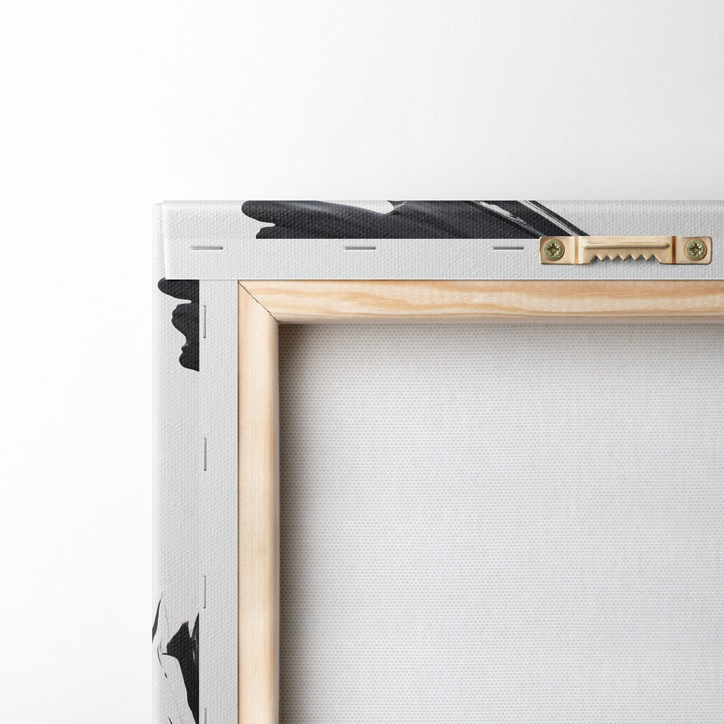 Black brushstroke on a white background Black brushstroke on a white background