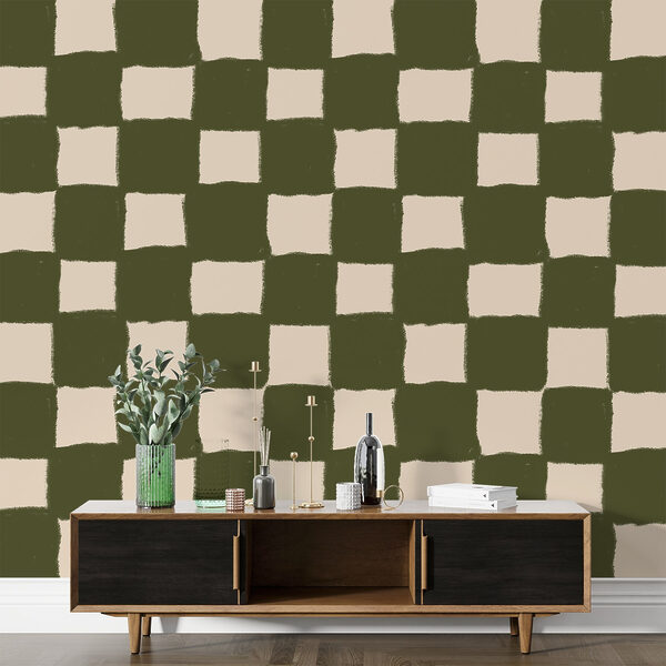 Groen en wit ruitpatroon Groen en wit ruitpatroon