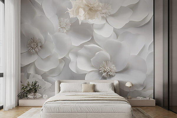 Groep witte bloemen Groep witte bloemen