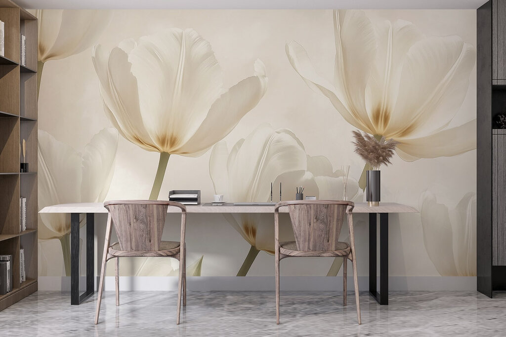 Group of white flowers Group of white flowers