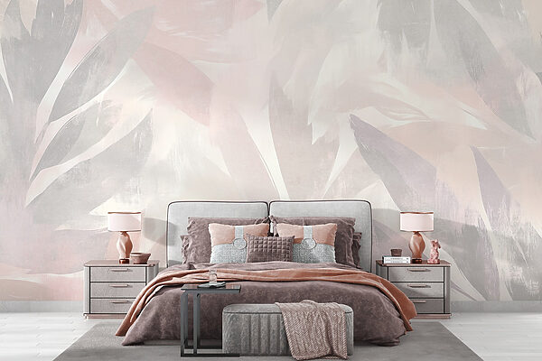 Witte en roze achtergrond met bladeren Witte en roze achtergrond met bladeren