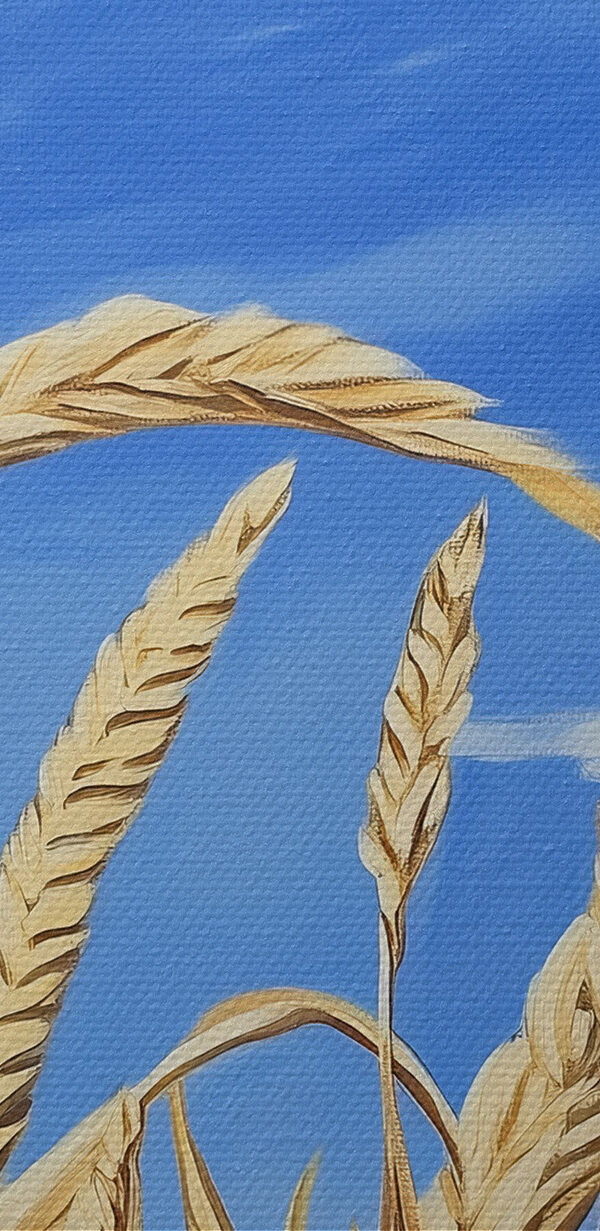 Schilderij van tarwe in een veld Schilderij van tarwe in een veld