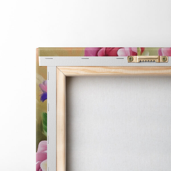 Schilderij van bloemen in een kom Schilderij van bloemen in een kom
