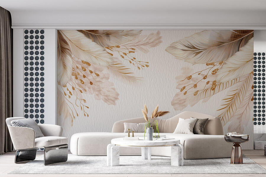 Delicate veren op zachte achtergrond